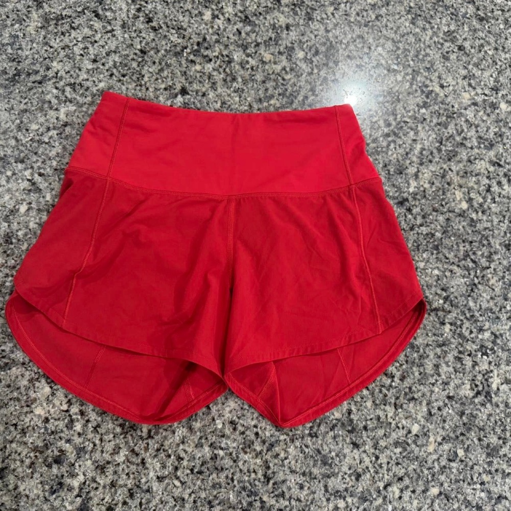 Lululemon Speed Up High-Rise Short 4" Dark Red